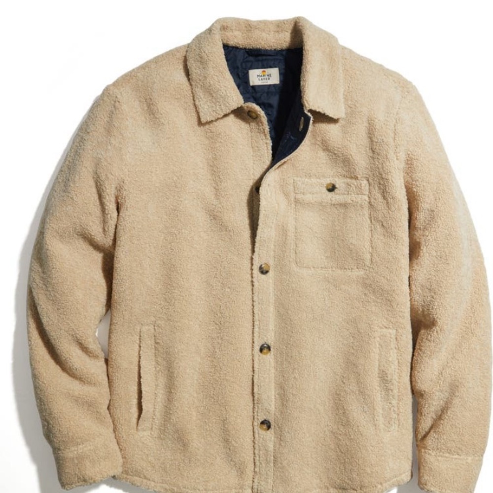 Marine Layer
Sherpa Overshirt Size L